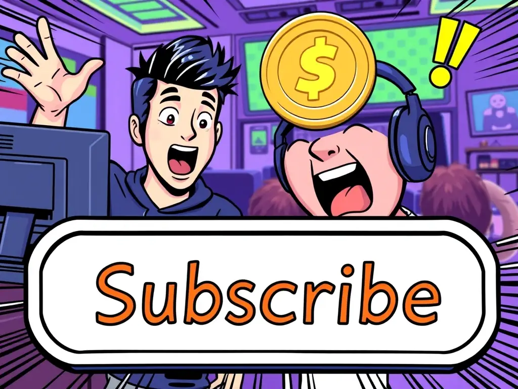 An image showcasing a user subscribing to a streamer's channel using Twitch Kick Coin, highlighting the benefits of using the coin for subscriptions.